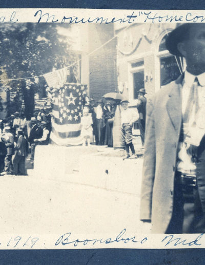Memorial Monument "Homecoming Day", July 4, 1919, Boonsboro