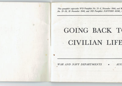 Jim Bowers - Going Back To Civilian Life booklet