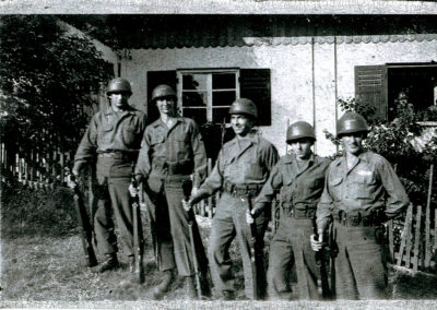 Jim Bowers of Boonsboro, in Germany during World War II with the other men of Maryland in his unit