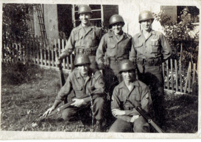 Jim Bowers of Boonsboro, in Germany during World War II with the other men of Maryland in his unit