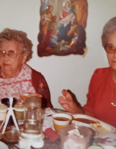 Betty Swain with Bob's Grandmother Helen Jones of Jones Restaurant