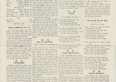 Boonsboro High School Star newspaper from 1928