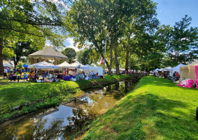 Boonesborough Days by the creek at Shafer Park