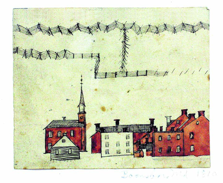 William Boone town sketch 1810